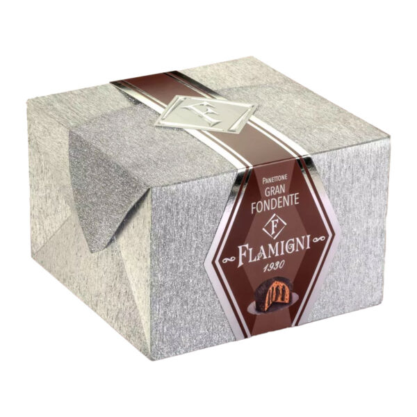 Flamigni Cakes | Daprano and Company | Flamigni Gran Fondente Panettone | Chocolate Filled Panettone