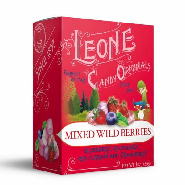 leone candies - mixed wild berries 4-pack, daprano & company